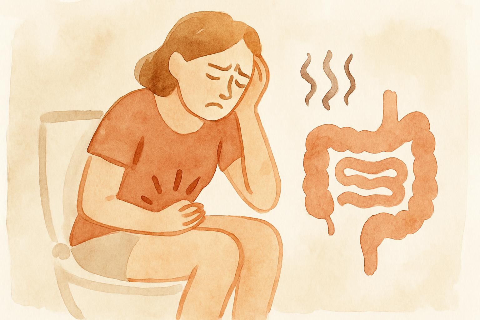 Ilustracja artykulu o problemach trawiennych na diecie ketogenicznej